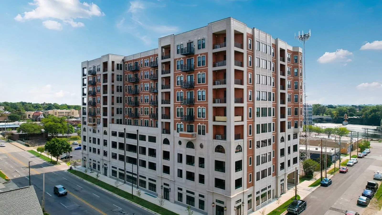 300 East LaSalle, a ten-story apartment building in downtown South Bend